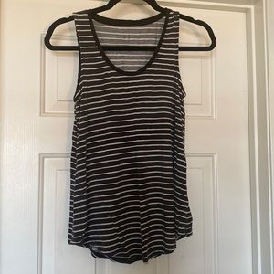 Black and white striped tank top SX